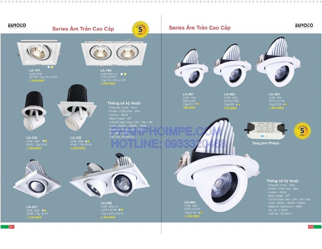 Catalogue Den Trang Tri Euroto Lighting 102