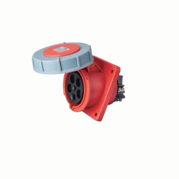 Ổ cắm loại cố định bắt trên bảng điện xéo 4 cực, 32A, IP67 mã MPN2-4242 3