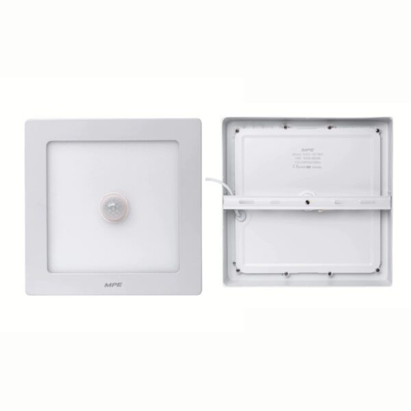LED Panel ốp nổi nhôm, mặt vuông, cảm biến chuyển động 12W ánh sáng trắng SSPL-12T/MS 4