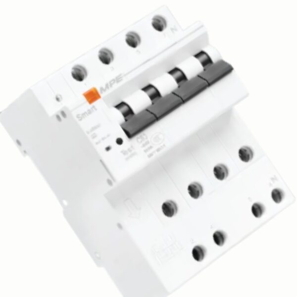 Cầu dao bảo vệ dòng rò, quá tải thông minh RCBOS 4 cực, 32A, 30mA, 6kA mã RCBOS-432/30 2