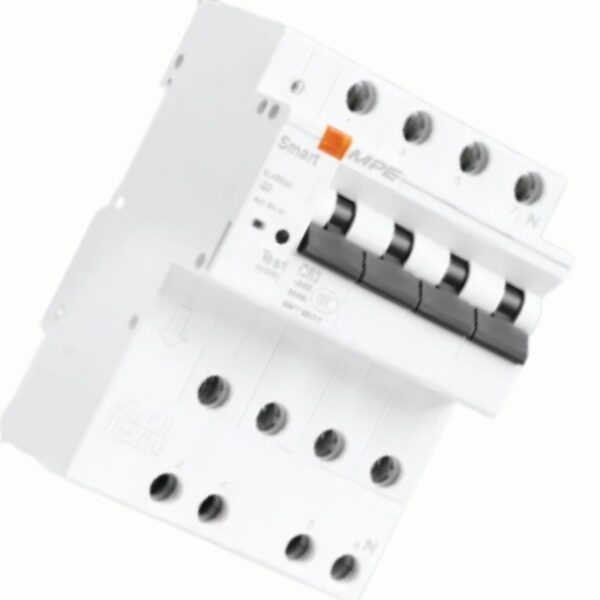 Cầu dao bảo vệ dòng rò, quá tải thông minh RCBOS 4 cực, 32A, 30mA, 6kA mã RCBOS-432/30 1