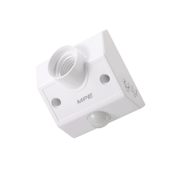 Đui đèn cảm biến chuyển động hồng ngoại E27 quét góc 120 độ IP20 mã IRHD2 1