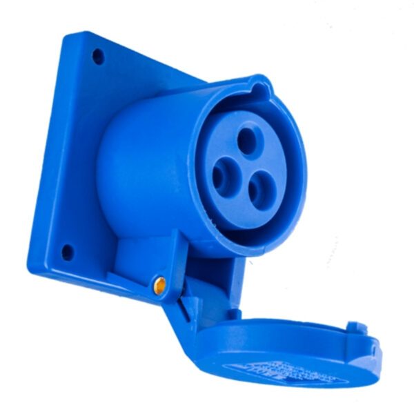 Ổ cắm loại cố định bắt trên bảng điện 3 cực, 16A, IP44 mã MPN-313 2