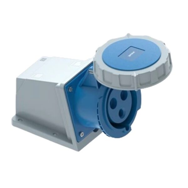 Ổ cắm cố định bắt trên tường 3 cực, 32A, IP67 mã MPN2-1232 2