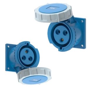Ổ cắm loại cố định bắt trên bảng điện 3 cực, 32A, IP67 mã MPN2-3232 6