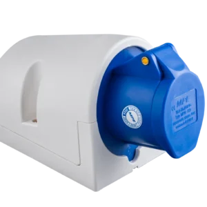 Ổ cắm cố định bắt trên tường 3 cực, 16A, IP44 mã MPN-113 6