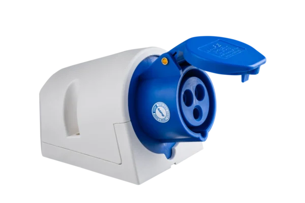 Ổ cắm cố định bắt trên tường 3 cực, 16A, IP44 mã MPN-113 2