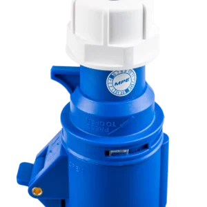 Ổ cắm di động có kẹp giữ dây 3 cực, 16A, IP44 mã MPN-213 3