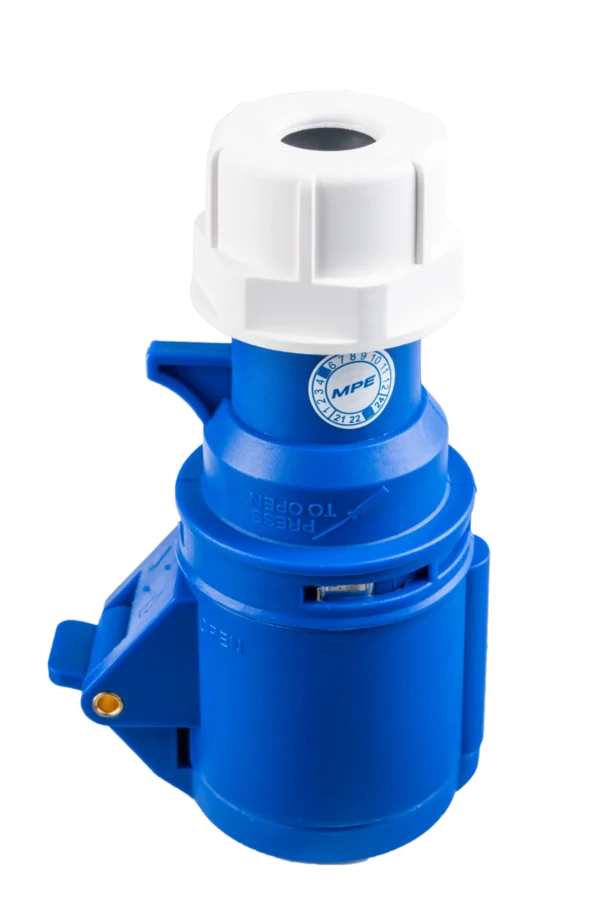 Ổ cắm di động có kẹp giữ dây 3 cực, 16A, IP44 mã MPN-213 1