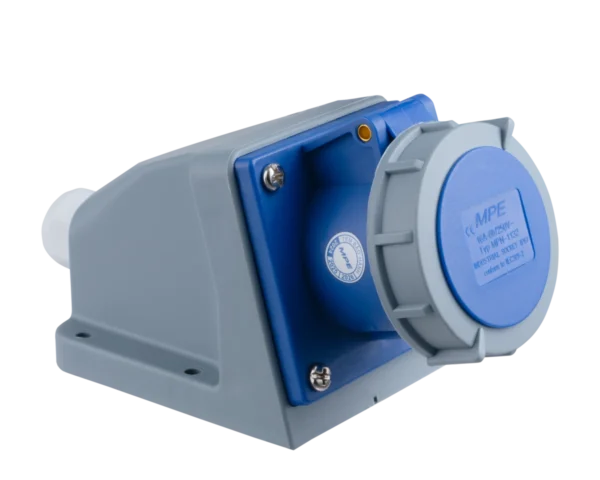 Ổ cắm cố định bắt trên tường 3 cực, 32A, IP67 mã MPN-1232 2