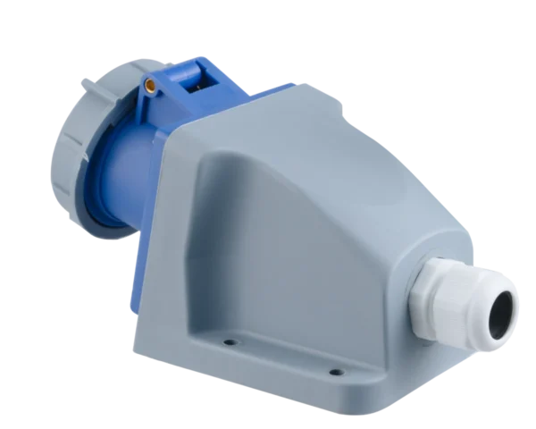 Ổ cắm cố định bắt trên tường 3 cực, 32A, IP67 mã MPN-1232 1