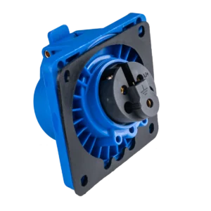 Ổ cắm loại cố định bắt trên bảng điện xéo 3 cực, 16A, IP44 mã MPN-413 3