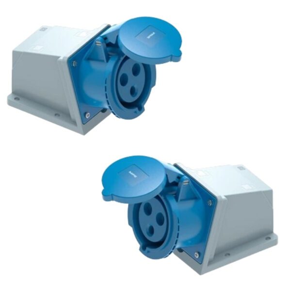 Ổ cắm cố định bắt trên tường 3 cực, 16A, IP44 mã MPN2-113 3