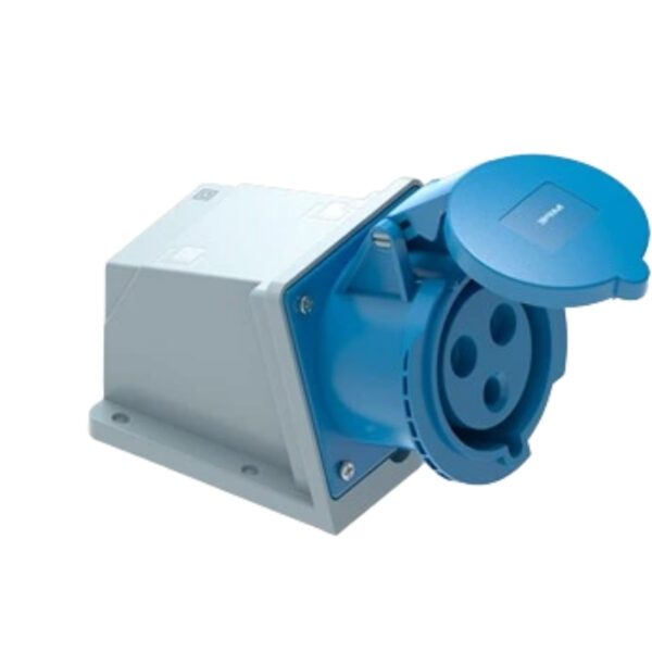 Ổ cắm cố định bắt trên tường 3 cực, 16A, IP44 mã MPN2-113 1