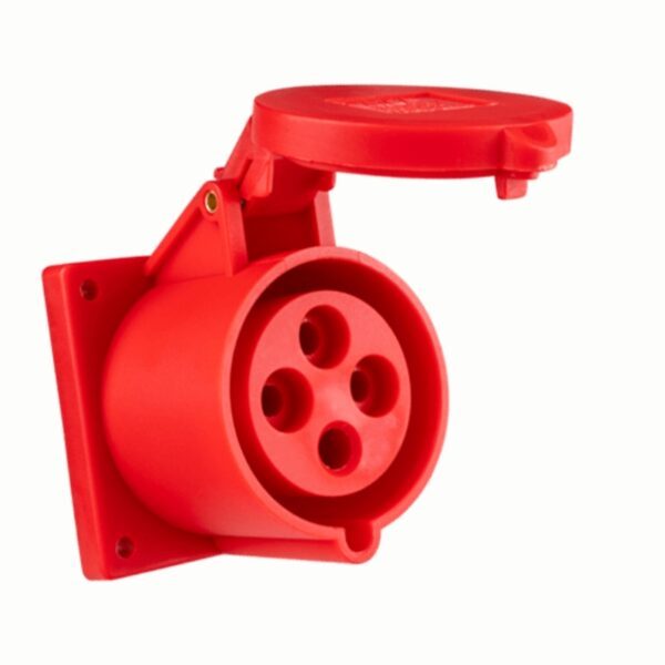 Ổ cắm loại cố định bắt trên bảng điện 4 cực, 16A, IP44 mã MPN-314 1