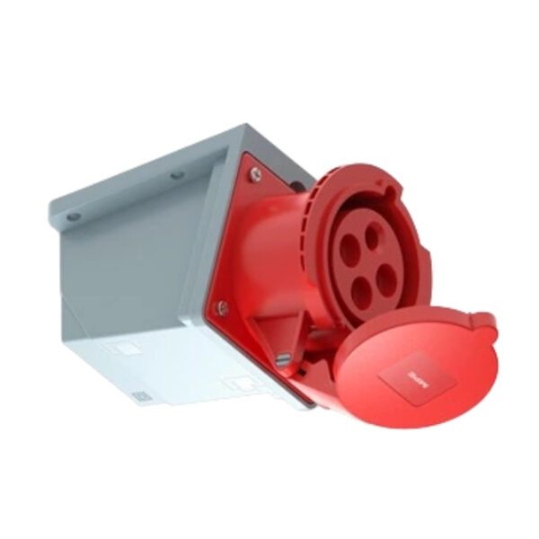 Ổ cắm cố định bắt trên tường 4 cực, 16A, IP44 mã MPN2-114 3