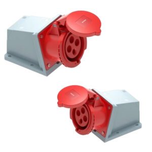 Ổ cắm cố định bắt trên tường 4 cực, 16A, IP44 mã MPN2-114 5