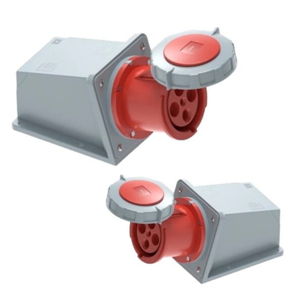 Ổ cắm cố định bắt trên tường 4 cực, 32A, IP67 mã MPN2-1242 2