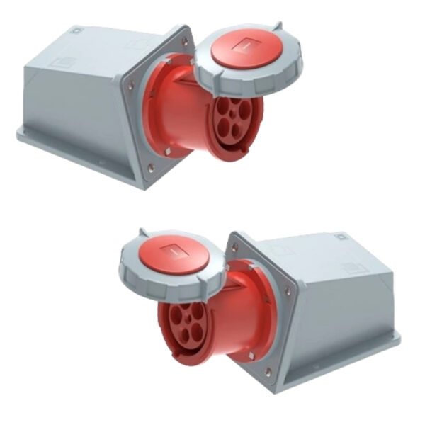 Ổ cắm cố định bắt trên tường 5 cực, 125A, IP67 mã MPN2-1452 3