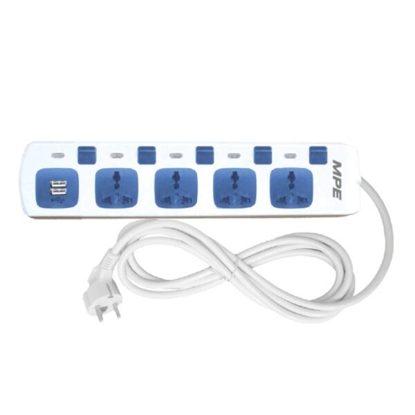 Ổ cắm di động 4 ổ cắm đa năng, Tích hợp 2 cổng sạc USB mã AM4S-2USB 2