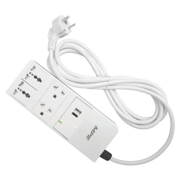 Ổ cắm di động 3 ổ cắm, Tích hợp sạc USB, type C và công tắc 1 chiều AM6S4 2