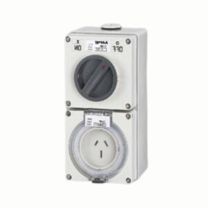 Ổ cắm kết hợp công tắc 3 cực IP66, 15A, 250V mã S-315 2