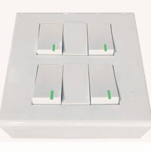 Bộ công tắc đôi 4 công tắc và đế nổi đôi mã A60B24N 5