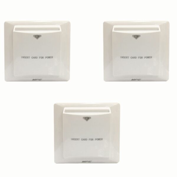Bộ công tắc dùng thẻ từ 25A có thời gian chậm KT86x86mm mã BKT 2
