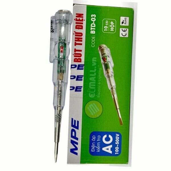 Bút thử điện hiển thị đèn báo, thử điện áp DC/AC 70- 250V BTD-03 3