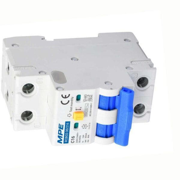 Cầu dao bảo vệ dòng rò quá tải RCBO2, 2 cực, 32A, 30mA, 6kA mã RCBO2-30/232 2