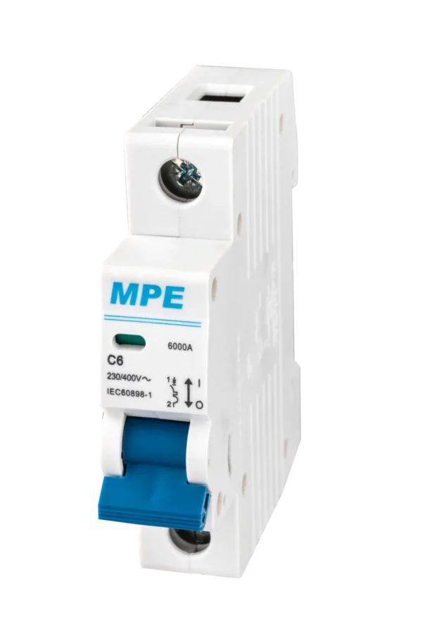 Cầu dao tự động MCB 1 cực, 20A, 6kA mã MP6-C120 1