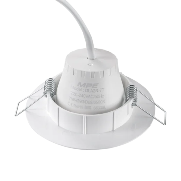 LED Downlight âm trần Chiếu điểm, Điều chỉnh hướng sáng, mặt tròn 5W ánh sáng vàng DLA2R-5V 3