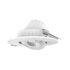 LED Downlight âm trần Chiếu điểm, Điều chỉnh hướng sáng, mặt tròn 5W ánh sáng vàng DLA2R-5V 5