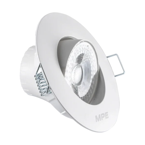 LED Downlight âm trần Chiếu điểm, Điều chỉnh hướng sáng, mặt tròn 5W ánh sáng vàng DLA2R-5V 1