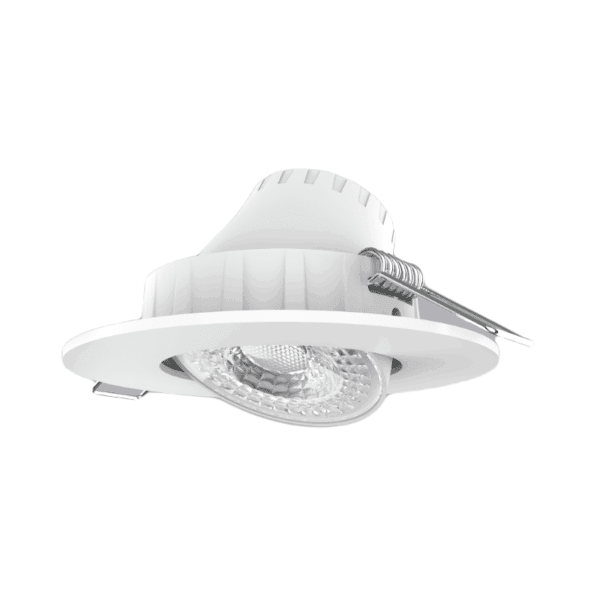 LED Downlight âm trần Chiếu điểm, Điều chỉnh hướng sáng, mặt tròn 9W ánh sáng vàng DLA2R-9V 2