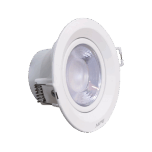 LED Downlight âm trần Chiếu điểm, Điều chỉnh hướng sáng, mặt tròn 9W ánh sáng vàng DLA2R-9V 8