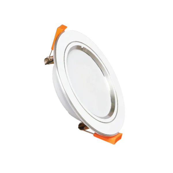 LED Downlight âm trần nhôm, viền bạc 12W - 3 chế độ màu DLB-12/3C 1
