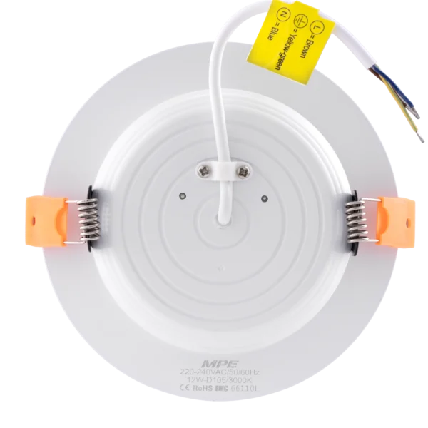 LED Downlight âm trần nhôm, viền bạc 12W - 3 chế độ màu DLB-12/3C 2