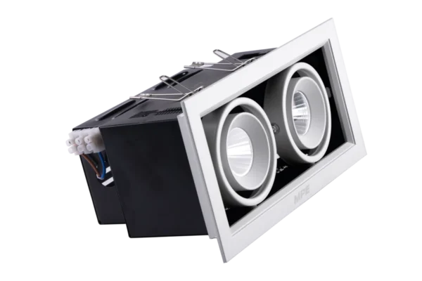 LED Downlight âm trần Chiếu điểm 2 đèn 7W ánh sáng vàng DLS-207V 2