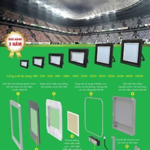 LED Pha 1000W ánh sáng vàng FLD3-1000V 5