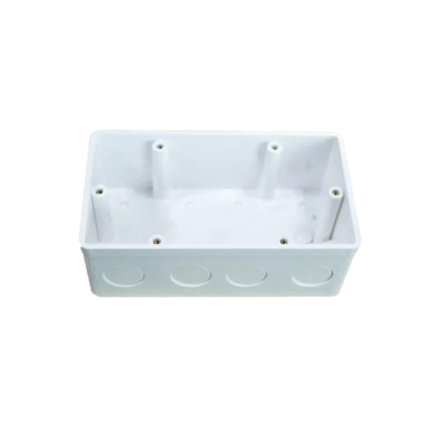 Hộp đế nhựa vuông đôi kiểu Anh KT135x75x50mm mã A157V2 1