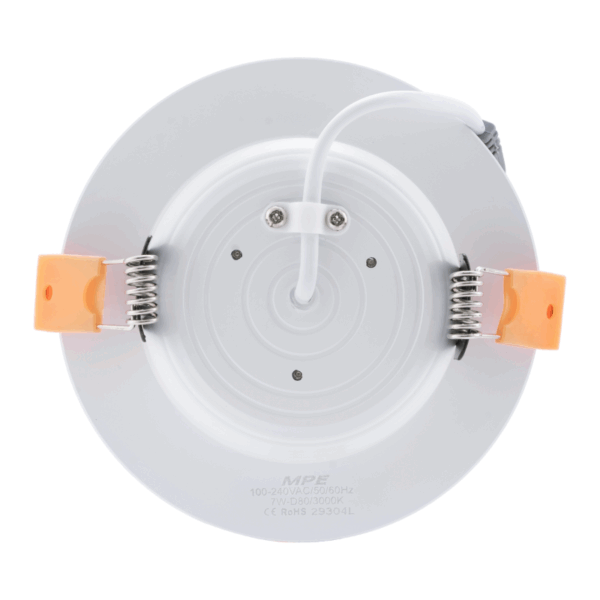 LED Downlight âm trần nhôm, viền trắng 9W ánh sáng vàng DLT-9V 2