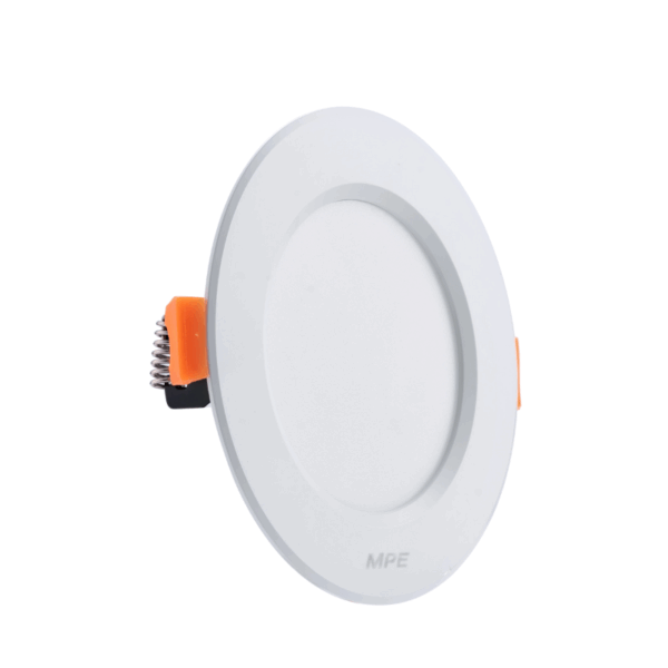 LED Downlight âm trần nhôm, viền trắng 9W ánh sáng vàng DLT-9V 1