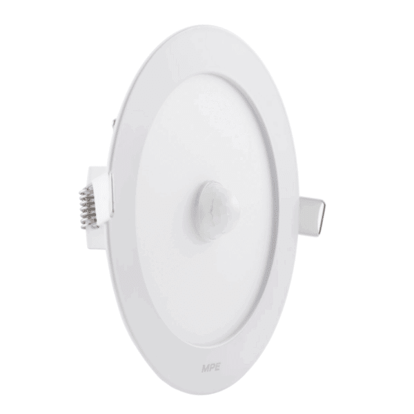 LED Panel âm trần nhôm, mặt tròn, cảm biến chuyển động 12W ánh sáng trắng RPL-12T/MS 1