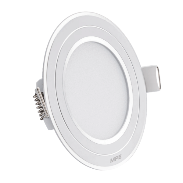 LED Panel âm trần nhôm viền bạc mặt tròn 7W ánh sáng trắng RPL-7T/S 2
