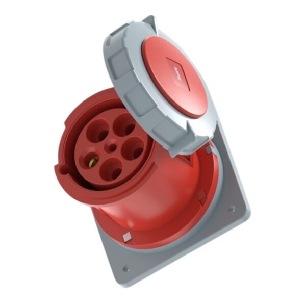 Ổ cắm loại cố định bắt trên bảng điện 5 cực, 63A, IP67 mã MPN2-3352 1