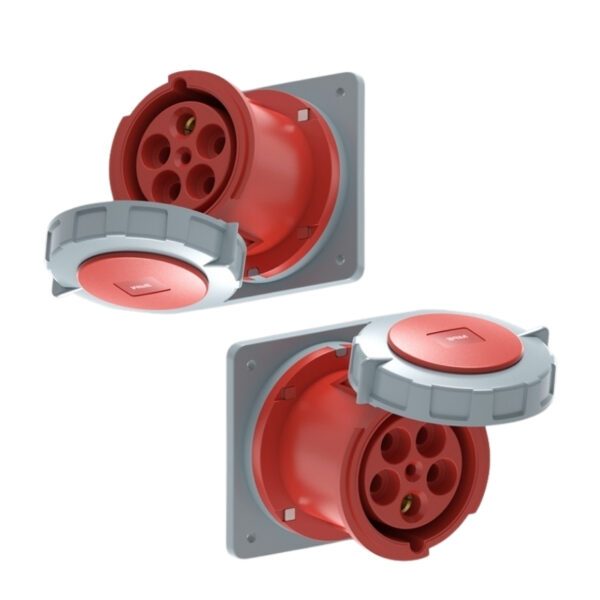 Ổ cắm loại cố định bắt trên bảng điện 5 cực, 63A, IP67 mã MPN2-3352 2