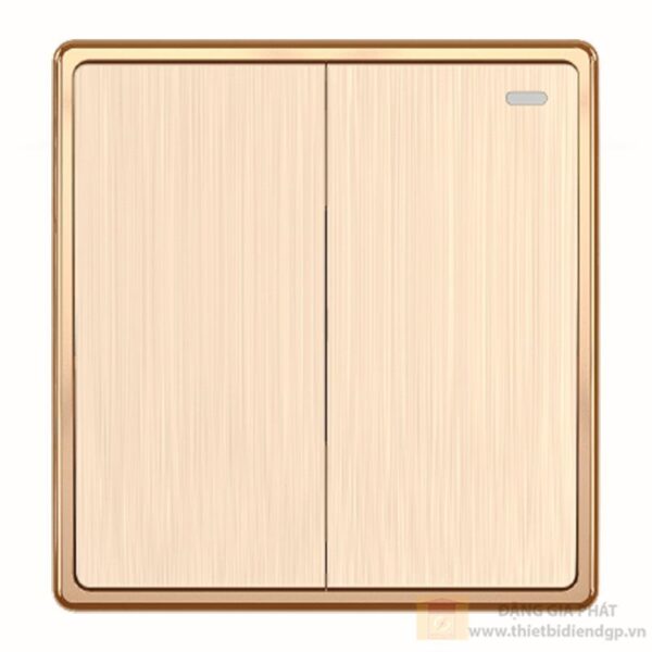 Mặt 2 công tắc 1 chiều 16A - 250V KT86x89mm mã S702 1