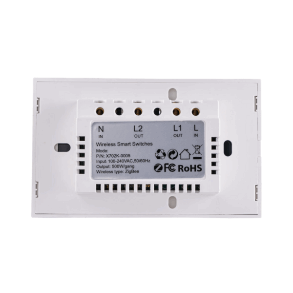 Mặt 2 công tắc, điều khiển Zigbee SW2/ZB 1