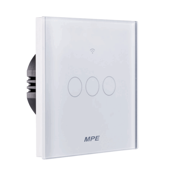 Mặt 3 công tắc hình vuông, điều khiển Wifi SWV3/SC 2